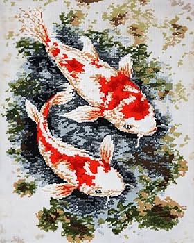 クロスステッチ完成品　魚 クロスステッチ完成品 魚 - メルカリ